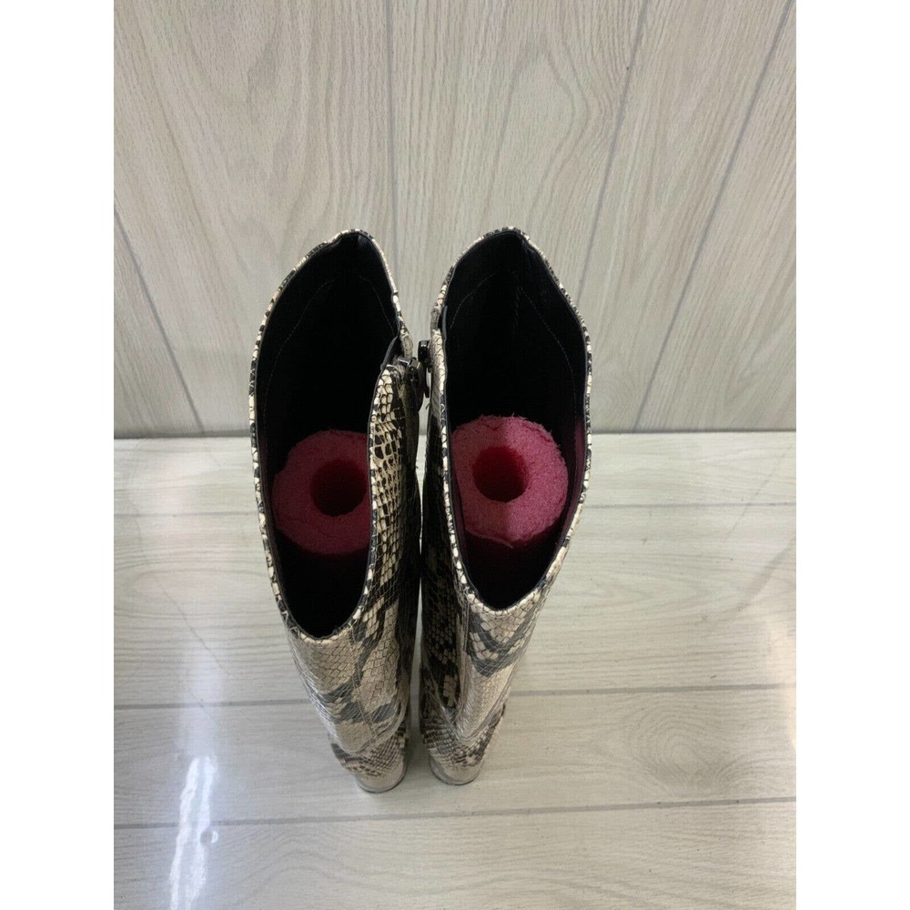Marc Fisher Snake Print Heeled Boots - image 7